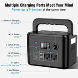 Portable Power Station 350W, Powkey 260Wh/70,000mAh Backup Lithium Battery, 110V Pure Sine Wave Power Bank with 2 AC Outlets, Portable Generator for Outdoors Camping Travel Hunting Emergency powkey