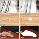 DEWEL Wood Putty, White Wood Filler, New Upgrade Wood Putty Filler Paintable, Stainable, Sandable, Wood Furniture Repair Kit Quickly Restore Wood DEWEL
