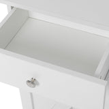 SOLIDEE Free Standing Kitchen Bathroom Tilt Out Laundry Hamper Storage Cabinet with Drawer, White SOLIDEE