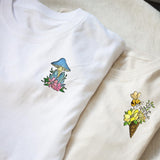 ORIGACH 4 Sheets 105 Pcs Water Soluble Embroidery Patterns Stabilizers - Pre-Printed Floral, Flowering Shrubs & Leaves Designs - Stick & Stitch Embroidery Paper for Hand Sewing Lovers ORIGACH