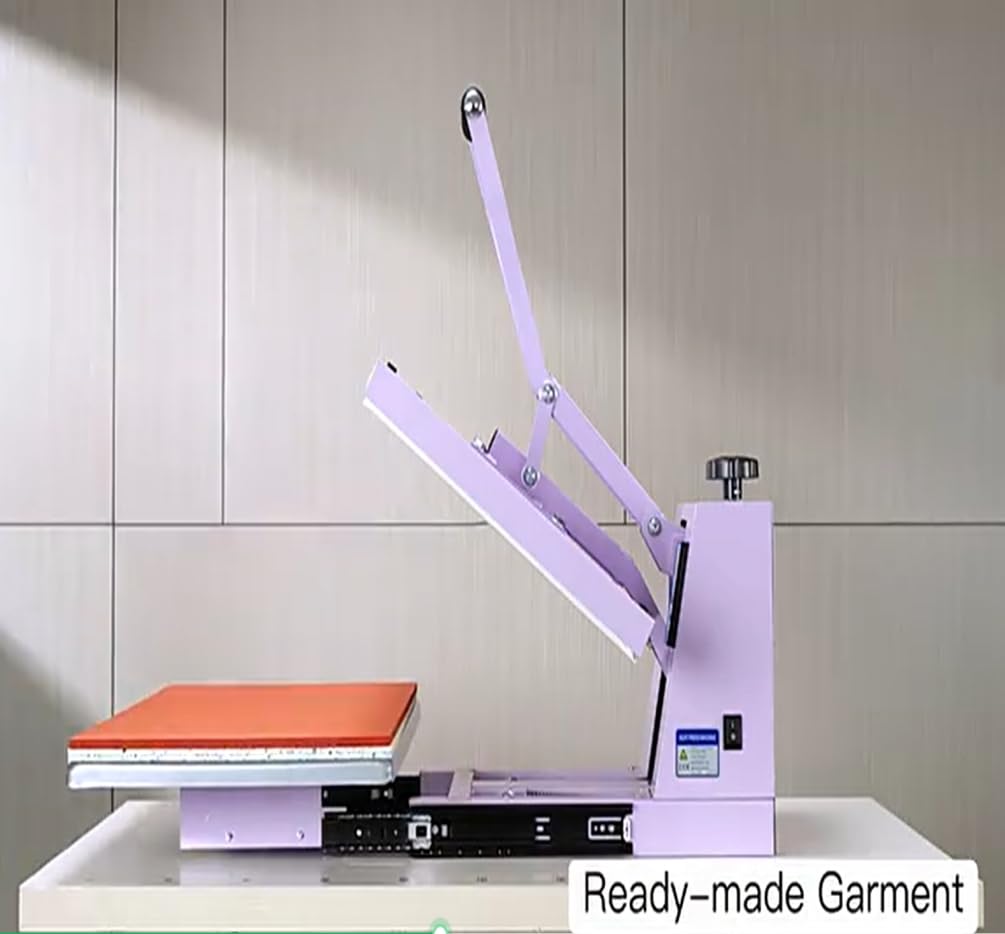 DOPERFE 16x24 Manual Heat Press Machine with Slide-Out Base Rotation Heat Press Shirt Printing Machine for T-Shirts, Pillows, Coasters (Purple, 16x24) DOPERFE
