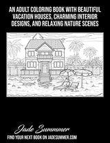 Beach Homes: An Adult Coloring Book with Beautiful Vacation Houses, Charming Interior Designs, and Relaxing Nature Scenes WoodArtSupply