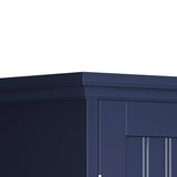 ChooChoo Bathroom Wall Cabinet, Over The Toilet Space Saver Storage Cabinet, Medicine Cabinet with 2 Door and Adjustable Shelves, Cupboard, Navy Blue ChooChoo