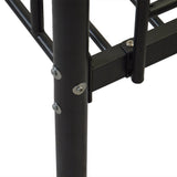 AEMSOFK Bunk Bed Twin Over Twin, Metal Bunk Bed Frame, Metal Bunkbeds with Built-in Ladder, High Guardrail and Metal Slats, No Box Spring Needed, Space Saving, Noise Free (Black) AEMSOFK