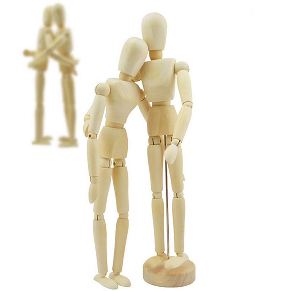 Artist Wooden Manikin Mannequin Sketching Lay Figure Drawing Model Aid Human Figure Artist Draw Painting Model Mannequin Jointed Doll for Art Drawing Human Figure UpTuoLi