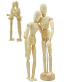 Artist Wooden Manikin Mannequin Sketching Lay Figure Drawing Model Aid Human Figure Artist Draw Painting Model Mannequin Jointed Doll for Art Drawing Human Figure UpTuoLi