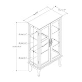 CKEASEAN Lighted Curio Cabinet with 3-Tier Adjustable Shelves and Mirrored Back Panel, 44" H Glass Display with Tempered Glass Doors, China Cabinet for Living Room (Light Bulb not Included) (Walnut) CKEASEAN