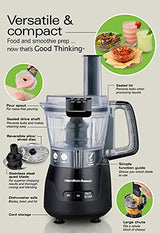 Hamilton Beach Stack & Snap 4-Cup Mini Food Processor & Vegetable Chopper, 250 Watts, for Slicing, Shredding, and Puree, Black (70510) Hamilton Beach