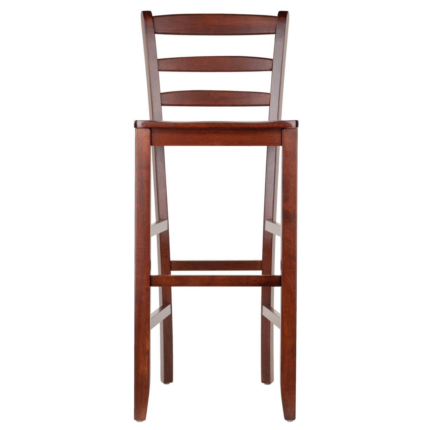 Winsome 29-Inch Bar Ladder Back Stool, Set of 2 - WoodArtSupply