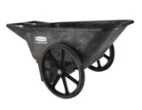 Rubbermaid Commercial Products 8.75 Cubic Foot, All-Weather, Big-Wheel Cart/Yard Cart/Lawn Cart/Wheelbarrow, Yardwork/Landscaping/DIY Projects, Durable/Weather Resistant, Black Rubbermaid Commercial Products