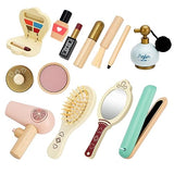 HEELWIRE Wooden Makeup Toy Set for Kids, Girls Imaginative Pretend Beauty Makeup Set Toys, Great Gift for Girls Ages 3+. HEELWIRE