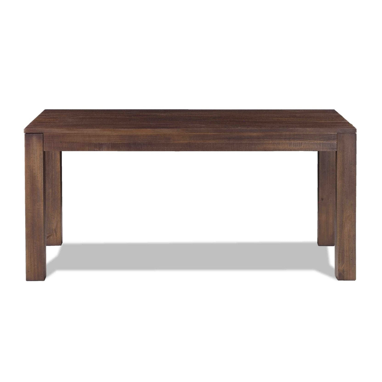 Montauk Solid Wood 63" Dining Table, Rustic Walnut Grain Wood Furniture
