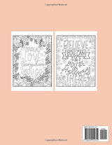 Good Vibes Adult Coloring Book: 50 Motivational and Inspirational Sayings Coloring Book for Adult | Positive Affirmations | Relaxation And Stress Relief WoodArtSupply