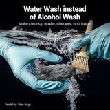 UNIFORMATION HD Water Washable Resin Easy to Clean Fast UV Curing 3D Printer Resin Photopolymer Low Viscosity Rapid 3D Resin Liquid with High Precision Suit for SLA/LCD/DLP Printing HD Dark Grey 1KG Uniformation