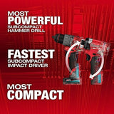 Milwaukee M12 FUEL 12-Volt Lithium-Ion Brushless Cordless Hammer Drill and Impact Driver Combo Kit w/2 Batteries and Bag (2-Tool) Milwaukee