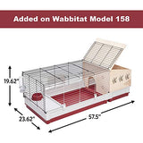 MidWest Homes for Pets Rabbit Hutch Extension | Wood Rabbit Hutch Extension Fits Midwest Models 158 & 158XL, 158HEX MidWest Homes for Pets