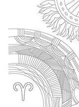 Aries: Your Cosmic Coloring Book: 24 Astrological Designs for Your Zodiac Sign! (Cosmic Coloring Book Gift Series) Adams Media