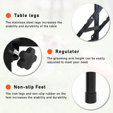 LEIBOU 36-inch Height Adjustable(23''~33.8'') and Foldable Pet Dog Grooming Table with Grooming Arm & Noose for Dog Cat Pet Grooming Maximum Capacity Up to 260lbs LEIBOU