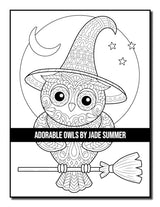 Adorable Owls: An Adult Coloring Book with Cute Owl Portraits, Fun Owl Designs, and Relaxing Mandala Patterns Majosta