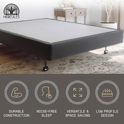Hercules 8 Inch High Profile Foundation Mattress Box Spring Replacement, Full Hercules