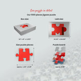 MyPuzzle Horse Hug - Premium 1000 Piece Jigsaw Puzzle - Made in USA MyPuzzle.com