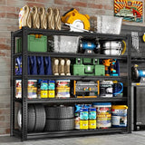 ROOMTEC Garage Shelving, 2800 LBS Capacity Sorage Shelves Heavy Duty, 5 Tier Adjustable Metal Organizer Wire Rack, 48"L x 18"W x 72"H Utility Shelf Unit for Kitchen Pantry (1, 48" L x 18" W x 72" H) ROOMTEC