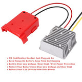 Mellif DC Power Adapter Compatible with Milwaukee 18V Battery, 18V to 12V Step Down Voltage Converter, 180W Inverter Automatic Buck Converter Regulator for Golf Cart Led Strip Light (Tool Only) Mellif