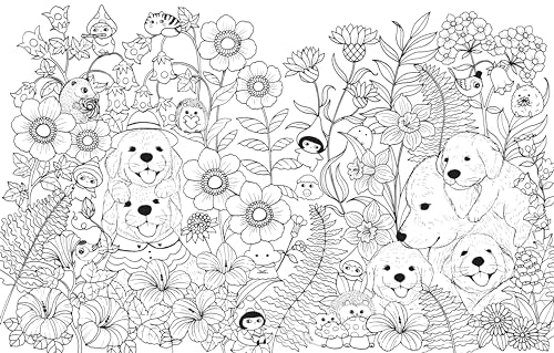 A Million Puppies: Paw-some Pooches to Color (A Million Creatures to Color)