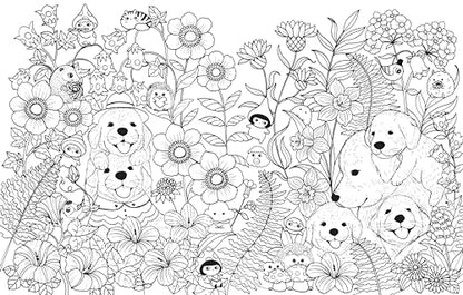 A Million Puppies: Paw-some Pooches to Color (A Million Creatures to Color)