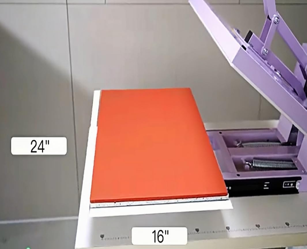 DOPERFE 16x24 Manual Heat Press Machine with Slide-Out Base Rotation Heat Press Shirt Printing Machine for T-Shirts, Pillows, Coasters (Purple, 16x24) DOPERFE