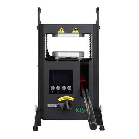 4T Hydraulic Heat Press Machine with Dual Heating Plates 4x4 Inches and Precise Digital Temperature Control LCD Screen for Homeuse Portable Manual Heat Pressing Machine YFTOHI