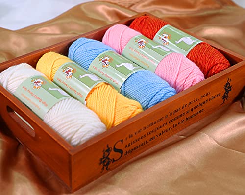 3-Pack Baby Alpaca Wool Blend Yarn Worsted Weight Fashion Collection Art Crafts Crochet and Knitting Sunny Cat Premium Brand (White) Sunny Cat