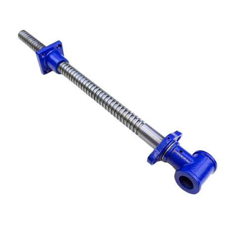 Yost Vises Y18SS Vise Screw | 18 Inch DIY Vise Tool | Solid Steel Main Screw with a Cast Iron Body Construction, Blue Metallic Yost Tools