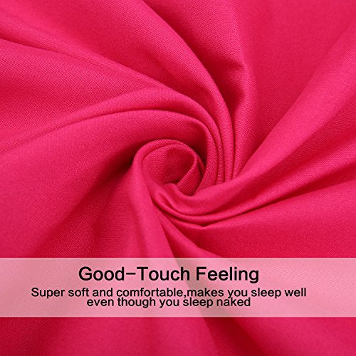 Best Season 3 Piece Bed Sheet Set (Twin,Hot Pink) 1 Flat Sheet,1 Fitted Sheet and 1 Pillow Cases,100% Super Soft Brushed Microfiber 1800 Luxury Bedding,Deep Pockets &Wrinkle,Fade Resistant Best Season