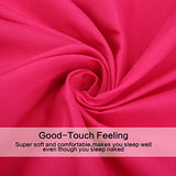 Best Season 3 Piece Bed Sheet Set (Twin,Hot Pink) 1 Flat Sheet,1 Fitted Sheet and 1 Pillow Cases,100% Super Soft Brushed Microfiber 1800 Luxury Bedding,Deep Pockets &Wrinkle,Fade Resistant Best Season