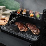 Masterbuilt® Gravity Series® 600 Digital Charcoal Grill and Smoker,WiFi Technology, GravityFed™ Charcoal Hopper, 600 Cooking Sq. Inches, Reversible Smoke&Sear Cast Iron Grates, Black, Model MB20041023 Masterbuilt