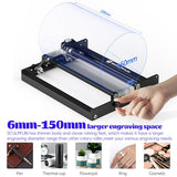 SCULPFUN Laser Rotary Roller, Laser Engraver Y-axis Rotary Module for Engraving Machine, 360° Engraving Cylindrical Objects Cans, Compatible with Most Laser Engraving Machines SCULPFUN