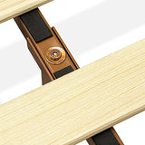 King Size Walnut Platform Bed Frame with Sturdy Hardwood Legs by East West Furniture East West Furniture