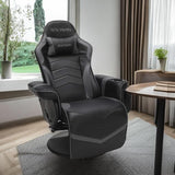 RESPAWN 900 Gaming Recliner - Video Games Console Recliner Chair, Computer Recliner, Adjustable Leg Rest and Recline, Recliner with Cupholder, Reclining Gaming Chair with Footrest - Gray RESPAWN