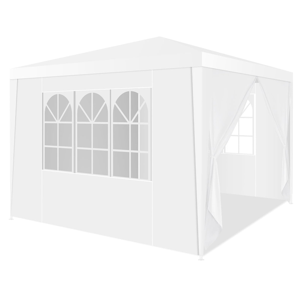 HOTEEL Canopy Tent 10x10, Outdoor Canopy Tent for Parties, Patio Gazebo Shelter with 4 Removable Sidewalls, Waterproof for BBQ, Wedding Events Hoteel
