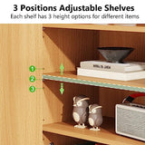 Tribesigns Sideboard Buffet Cabinet, Wood Kitchen Storage Cabinet with 2 Doors, Accent Cabinet with Removable Shelves for Kitchen, Dining Room, Living Room, Entryway (1) Tribesigns