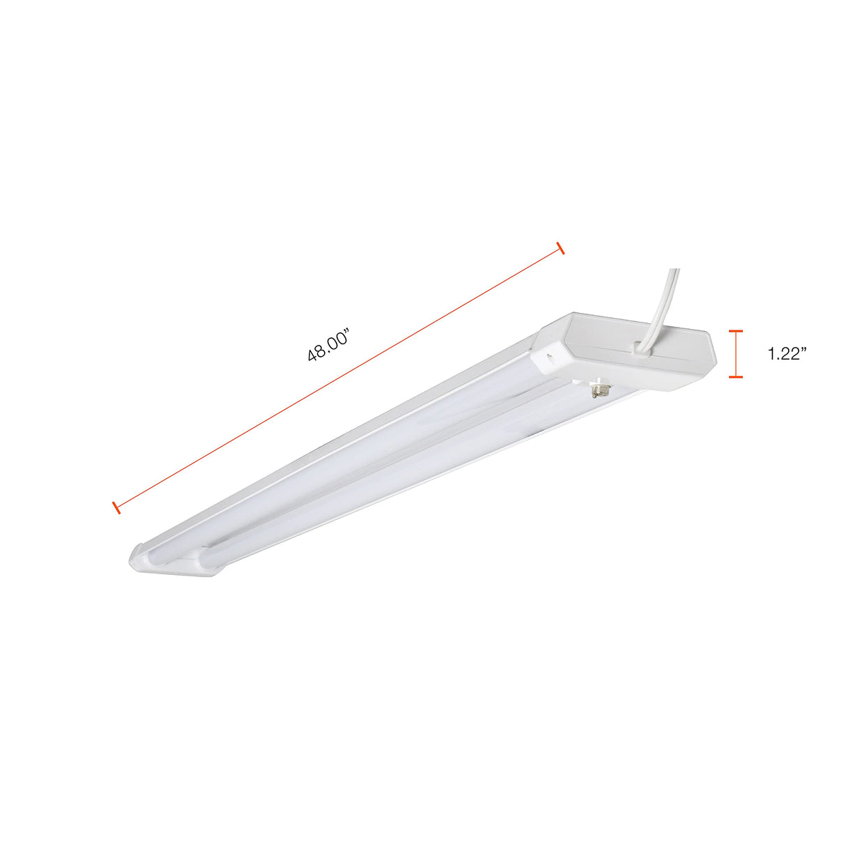 SYLVANIA LED Utility Shop Light Ceiling Fixture with Light and Pull Chain, 250W Equivalent, Efficient 30W, Cool White - 1 Pack (61452) LEDVANCE