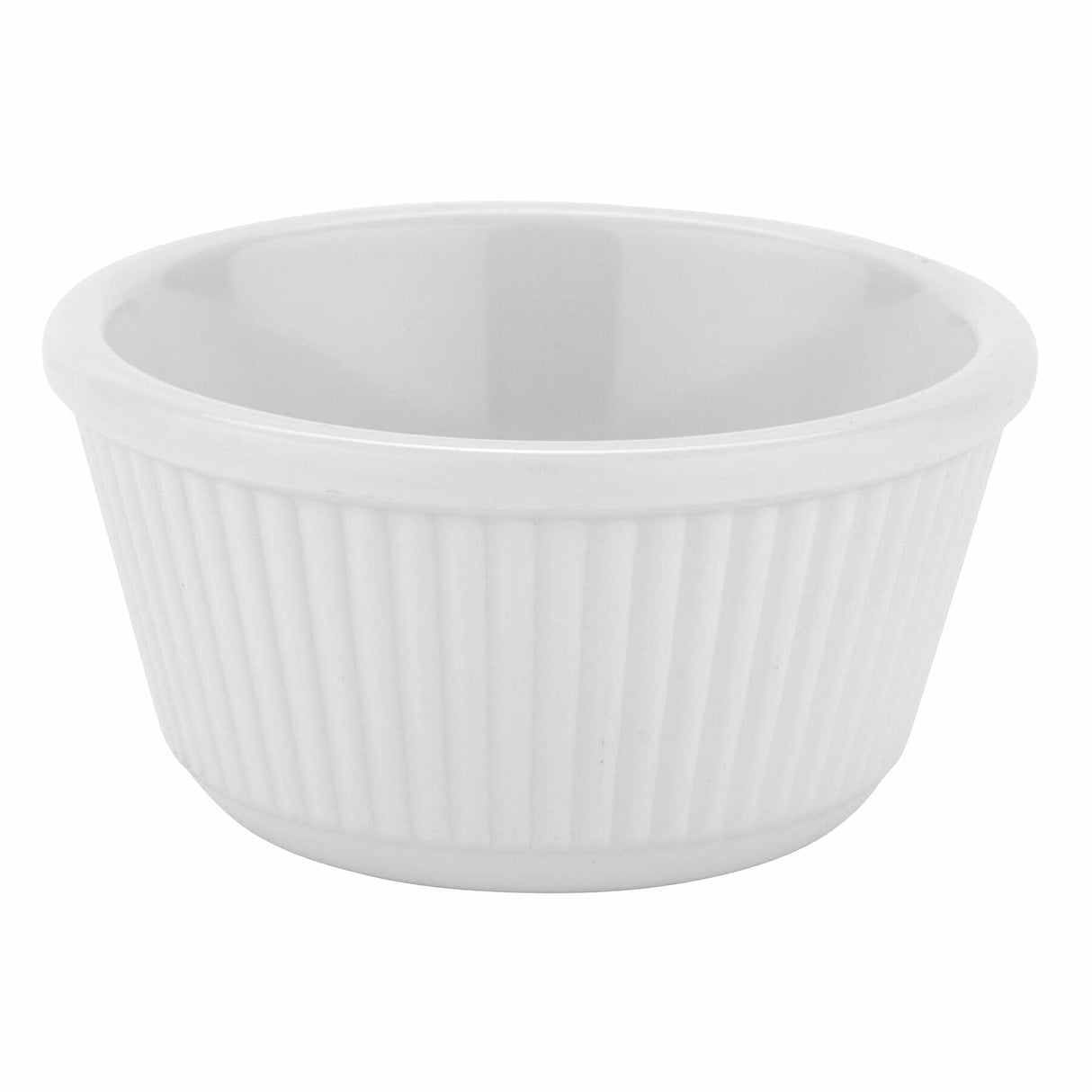G.E.T. F-635-W White 3 oz. Fluted Ramekin, Break Resistant, White (Pack of 12) GET