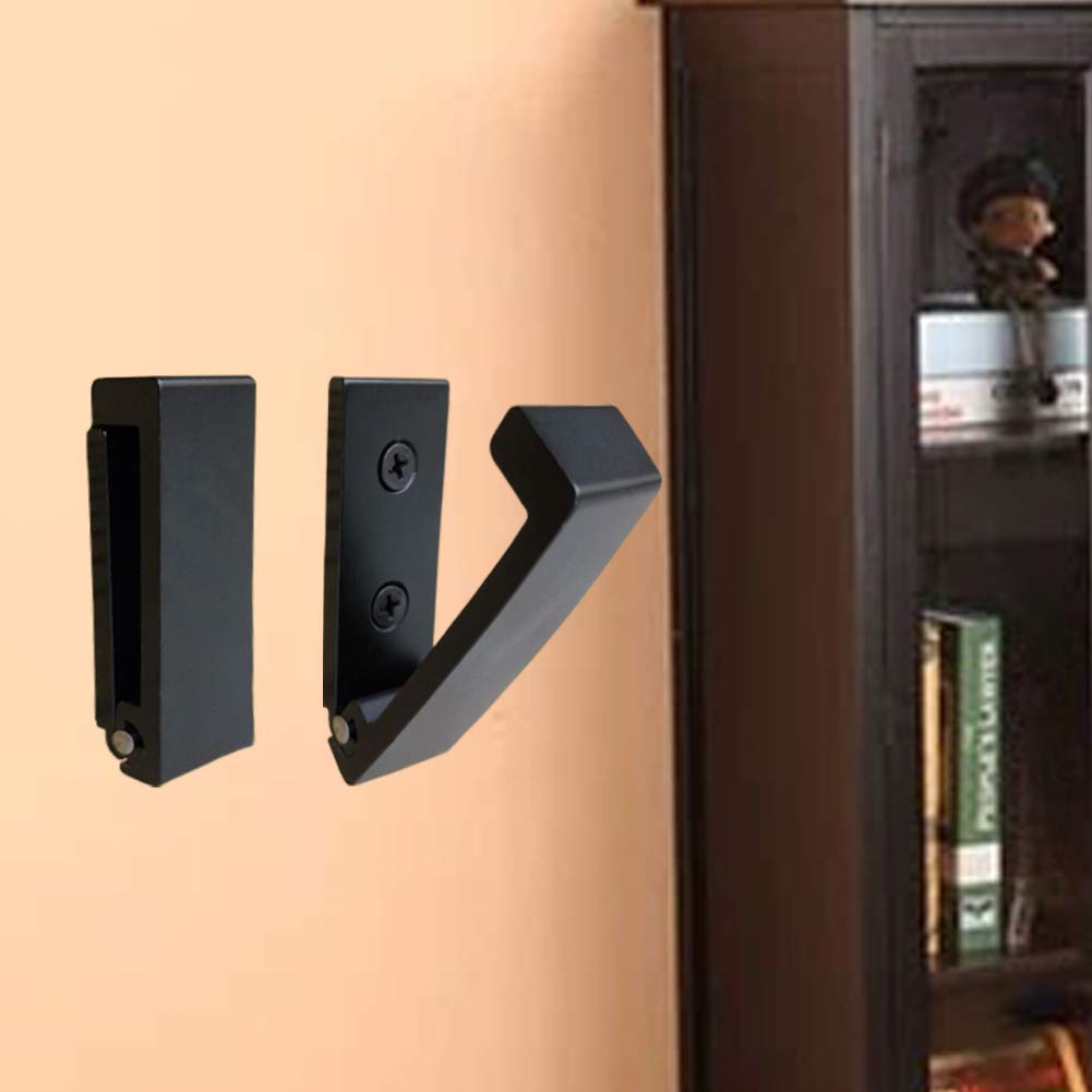 ZEYU Folding Coat Hooks, 5Pcs Wall Hooks for Hanging Coat Towel Hooks Hardware Heavy Duty Aluminum Alloy Headphone Holder No Rust Wall Mounted with Screws for Bags Fitness Equipment ZEYU