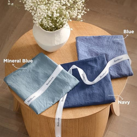 Bedsure King Comforter Set, Dusty Blue Soft Prewashed Bedding for All Seasons, 3 Pieces GentleSoft™ Bed Set, 1 Lightweight Comforter (104"x90") and 2 Pillowcases (20"x36") Bedsure