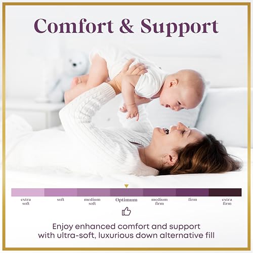 CirclesHome Hotel Collection Twin XL Size Hybrid Mattress Protector & Pad - Extra Padded, Thick, Plush, & Fitted Mattress Topper for Bed - Comfortable Pillow Top Mattress Cover CIRCLESHOME
