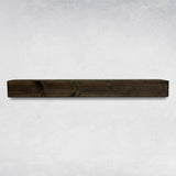 Fireplace Mantel, Rustic, Shelf, Floating Mantle, Real Wood, Beam, URBANDI (Dark Brown, 36Lx6Hx8D) WoodArtSupply