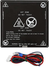 Aluminum MK2 MK3 12V Heated Bed Hotbed Upgrade with Hotbed Wire Cable Line for Anet A8 A6 3D Printer, Black 220x220mm WoodArtSupply