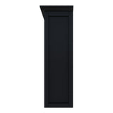 OSCHF Cube Storage Bookcase with Base - Wooden 3 Tiers Floor Standing Open Shelf Cabinet for Home and Office, 12-Cube Lattice Bookshelf, Black OSCHF