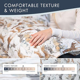 Where The Polka Dots Roam Safari Animals Full Bedsheet Set for Kids - Jungle Adventure Bedding for Explorers, Includes Fitted Sheet, Flat Sheet and Pillowcases - Wildlife Wonders Decor for Boys Room Where The Polka Dots Roam